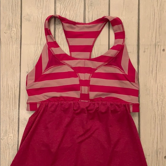 Lululemon Pink Striped Tank Size 6 - Picture 2 of 10